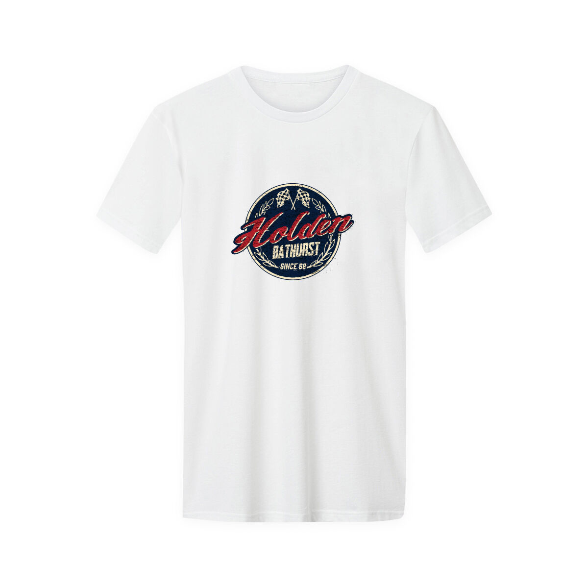 ADULT COTTON T-SHIRT-WHITE [HOLDEN BATHURST SINCE 68] [XL], , scaau_hi-res