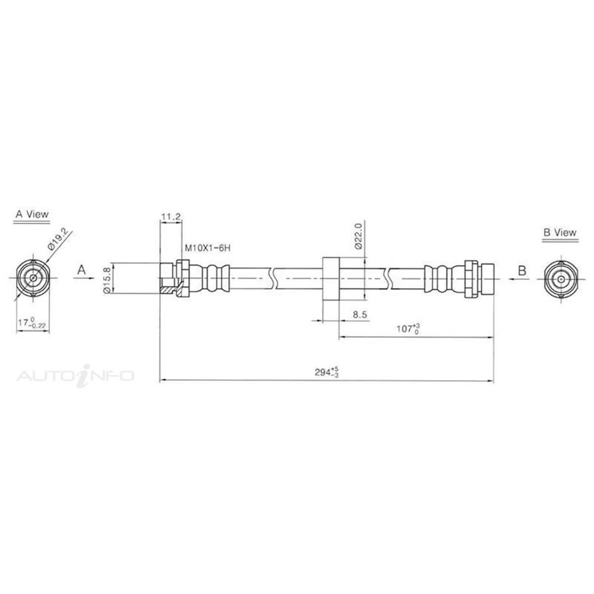 PTX BRAKE HOSE FORD ESCAPE/TRIBUTE REAR, , scaau_hi-res