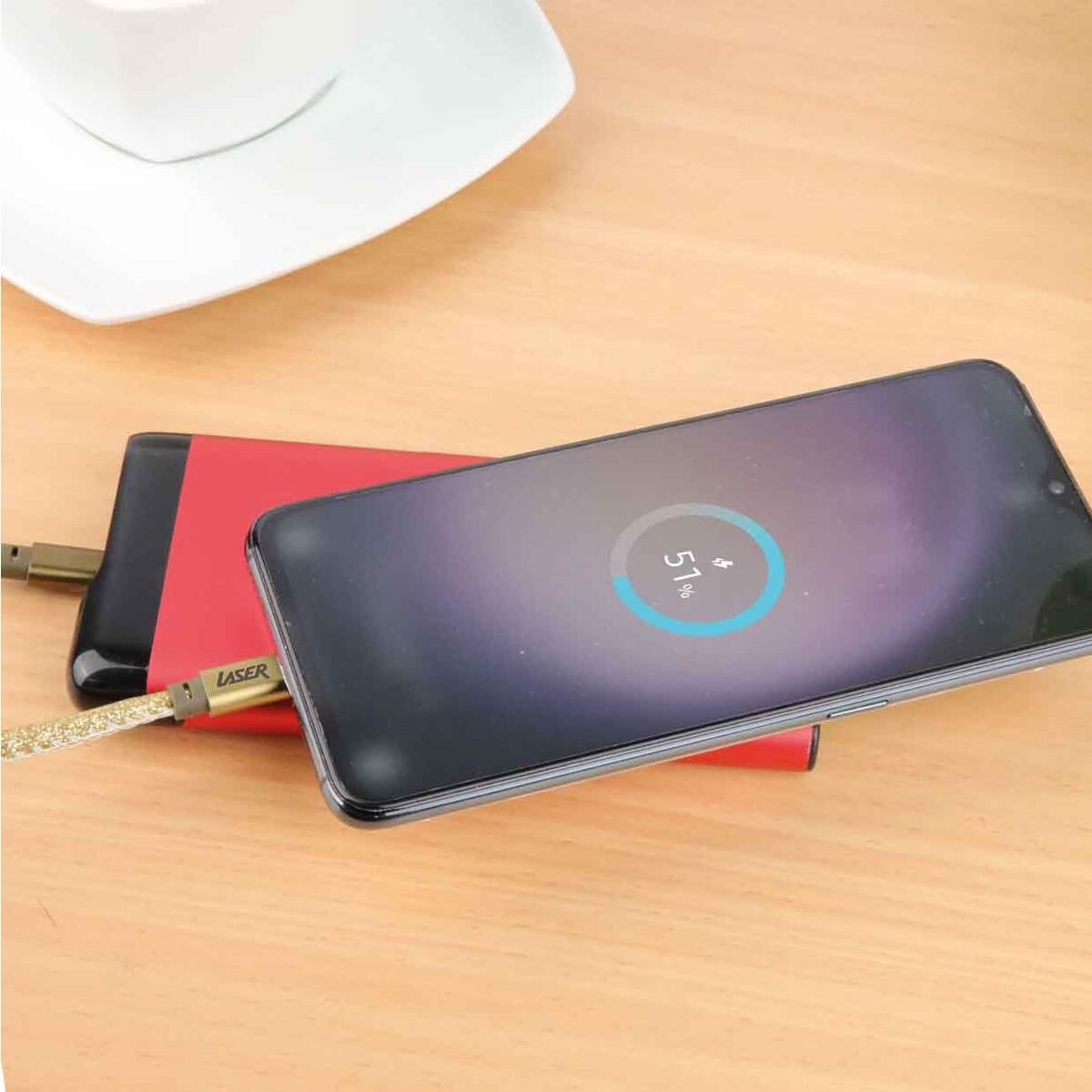 LASER USB-C TO USB-C CABLE 60W: GOLD/PINK 2 PACK 2M | FAST CHARGE & DURABLE, , scaau_hi-res