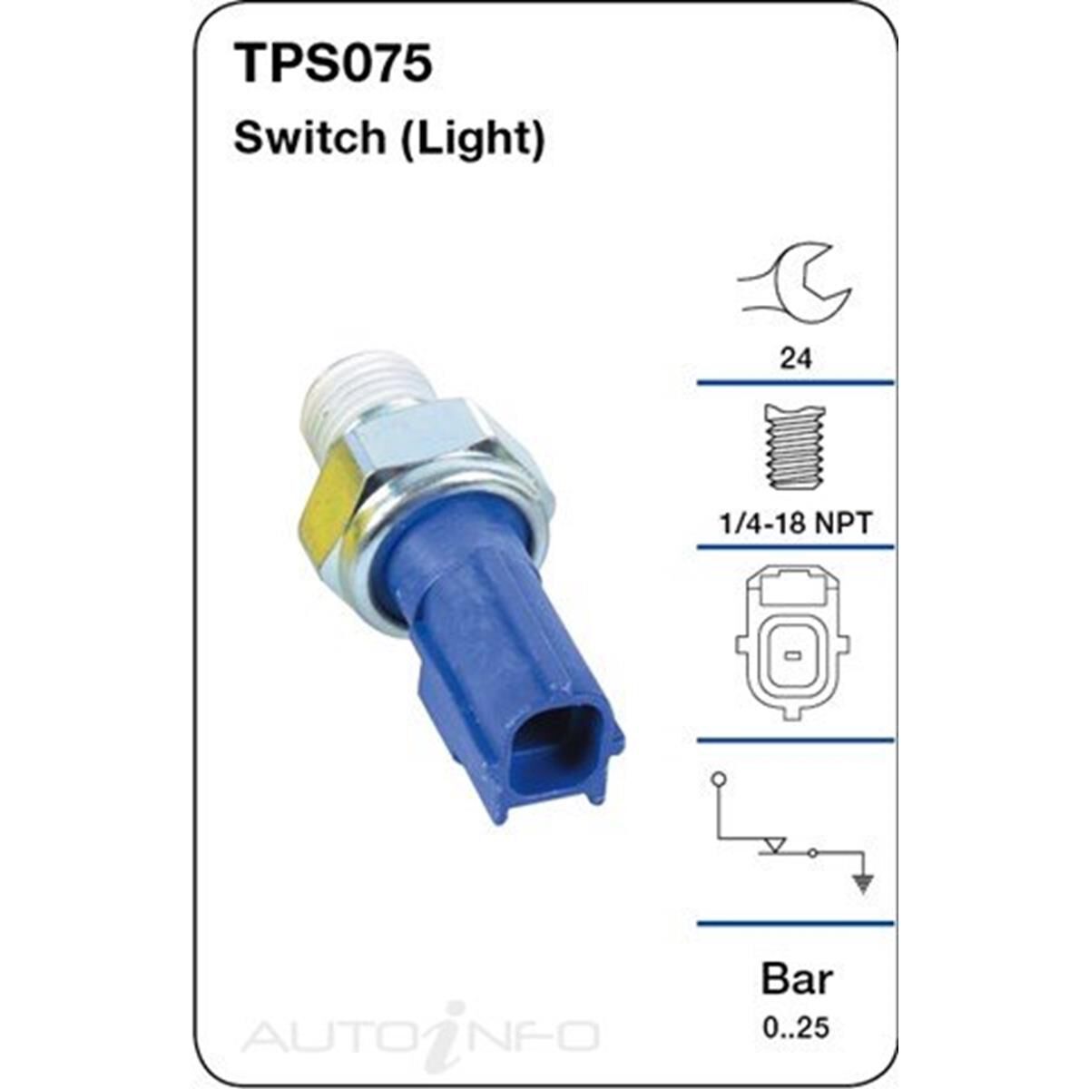 TRIDON OIL PRESSURE SWITCH (LIGHT), , scaau_hi-res