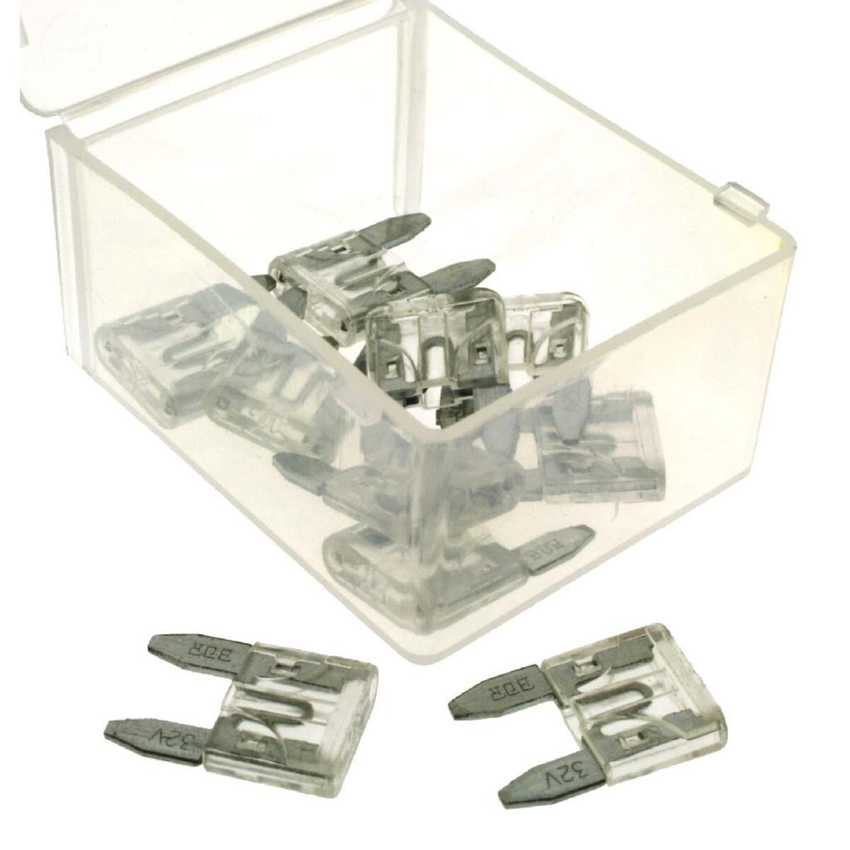 PKT 100 MINI BLADE FUSE 25amp, , scaau_hi-res