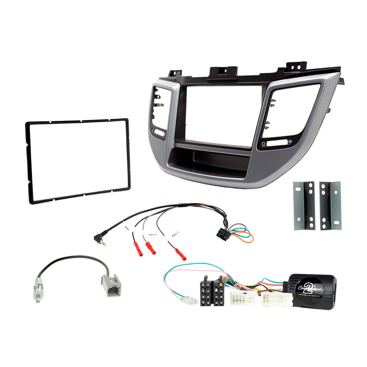 INSTALL KIT TO SUIT HYUNDAI TUCSON (SILVER/BLACK), , scaau_hi-res