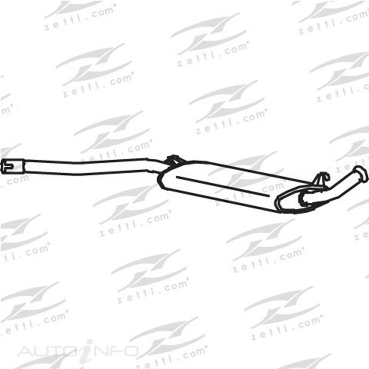 AU 100 5E 76-82 CENTRE MUFFLER, , scaau_hi-res