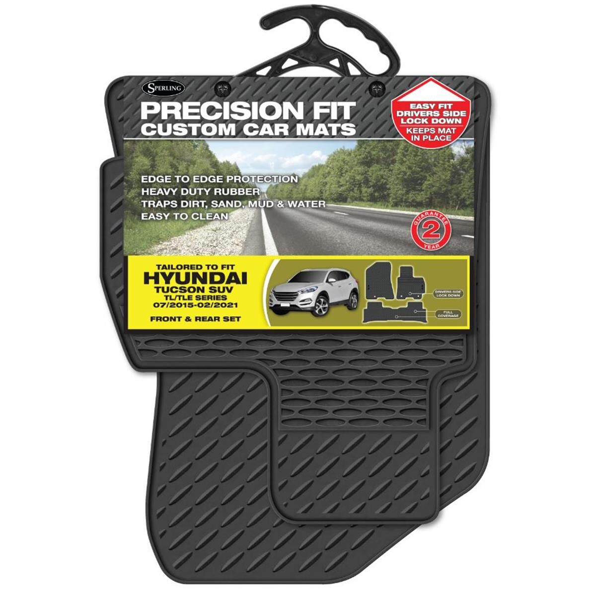 SPERLING PRECISION FIT PVC CUSTOM FLOOR MATS SUITS HYUNDAI TUCSON (SUV,TL,TLE) 2015-2021, , scaau_hi-res