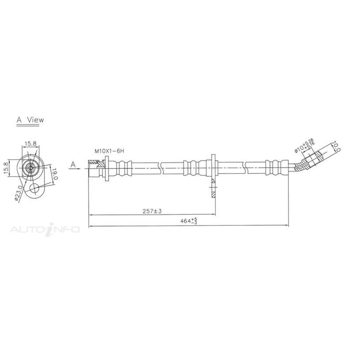 REAR LH HOSE HONDA PRELUD, , scaau_hi-res