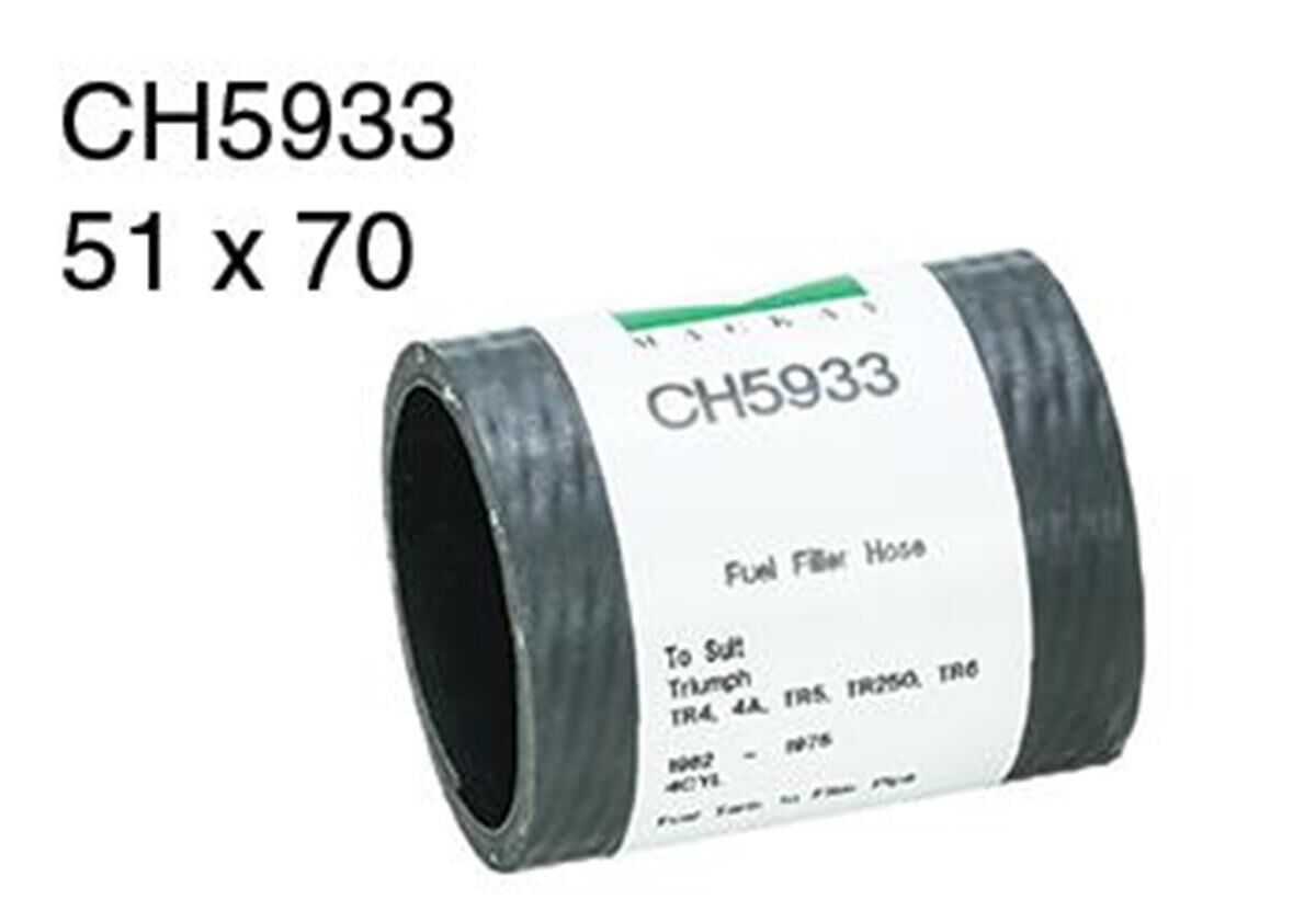 Fuel Filler Hose TRIUMPH TR4, 4A,  TR5, TR250, TR6    Fuel Tank to Filler Pipe*, , scaau_hi-res