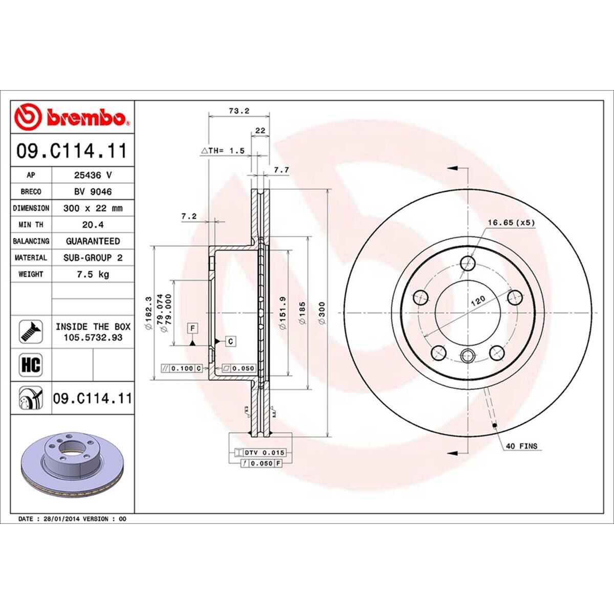 BREMBO DISC ROTOR, , scaau_hi-res
