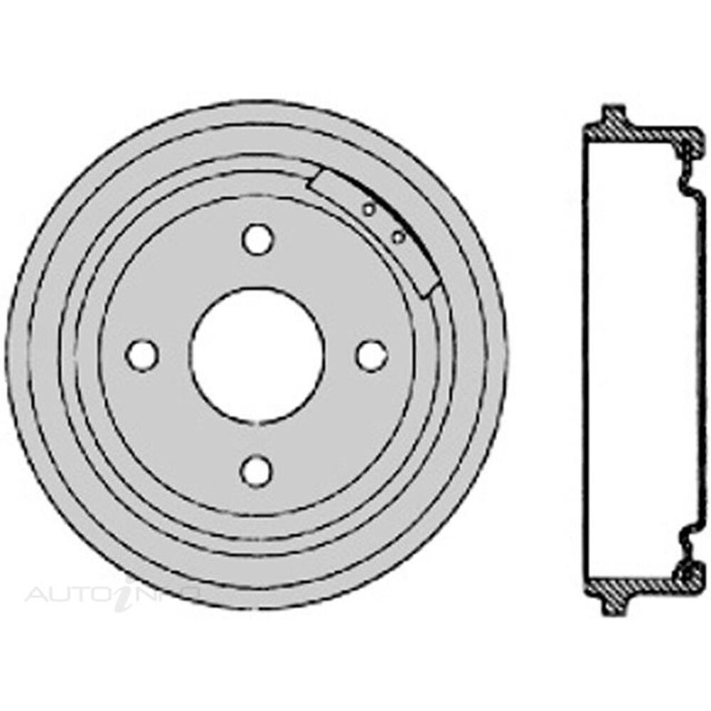 Protex Brake Drum DRUM4003 Supercheap Auto