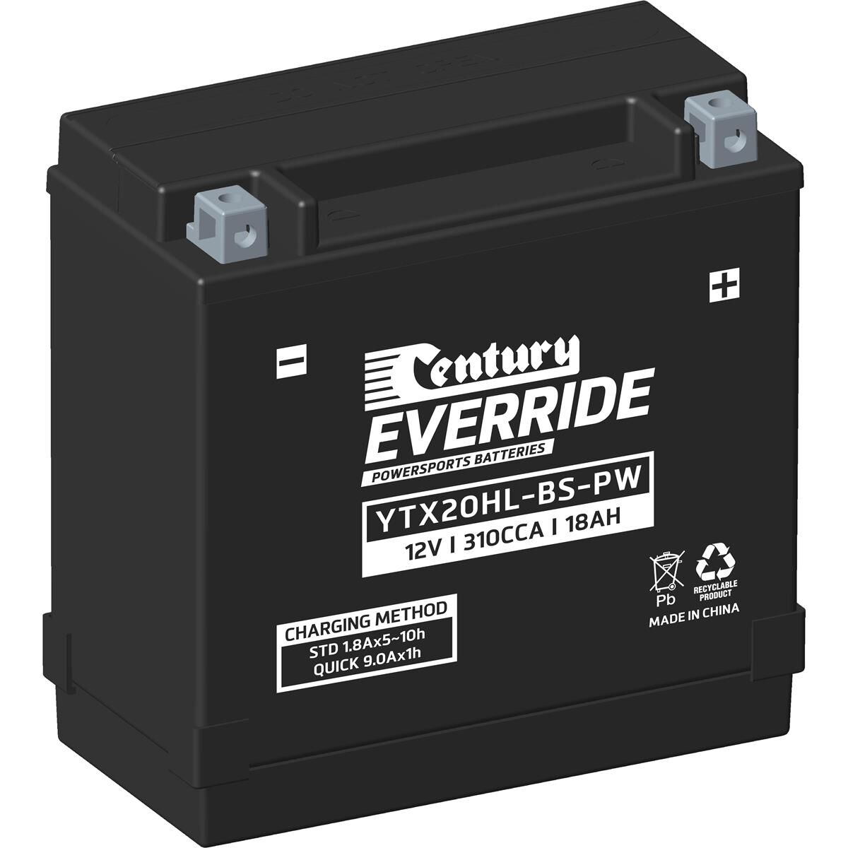 POWERSPORTS BATTERIES - YTX20HL-BS-PW, , scaau_hi-res