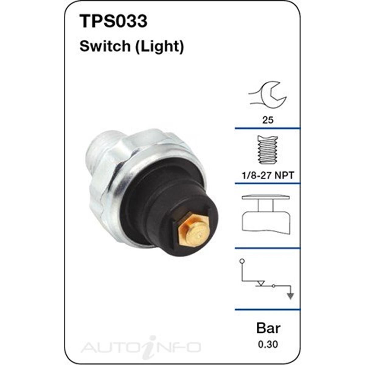 TRIDON OIL PRESSURE SWITCH (LIGHT), , scaau_hi-res