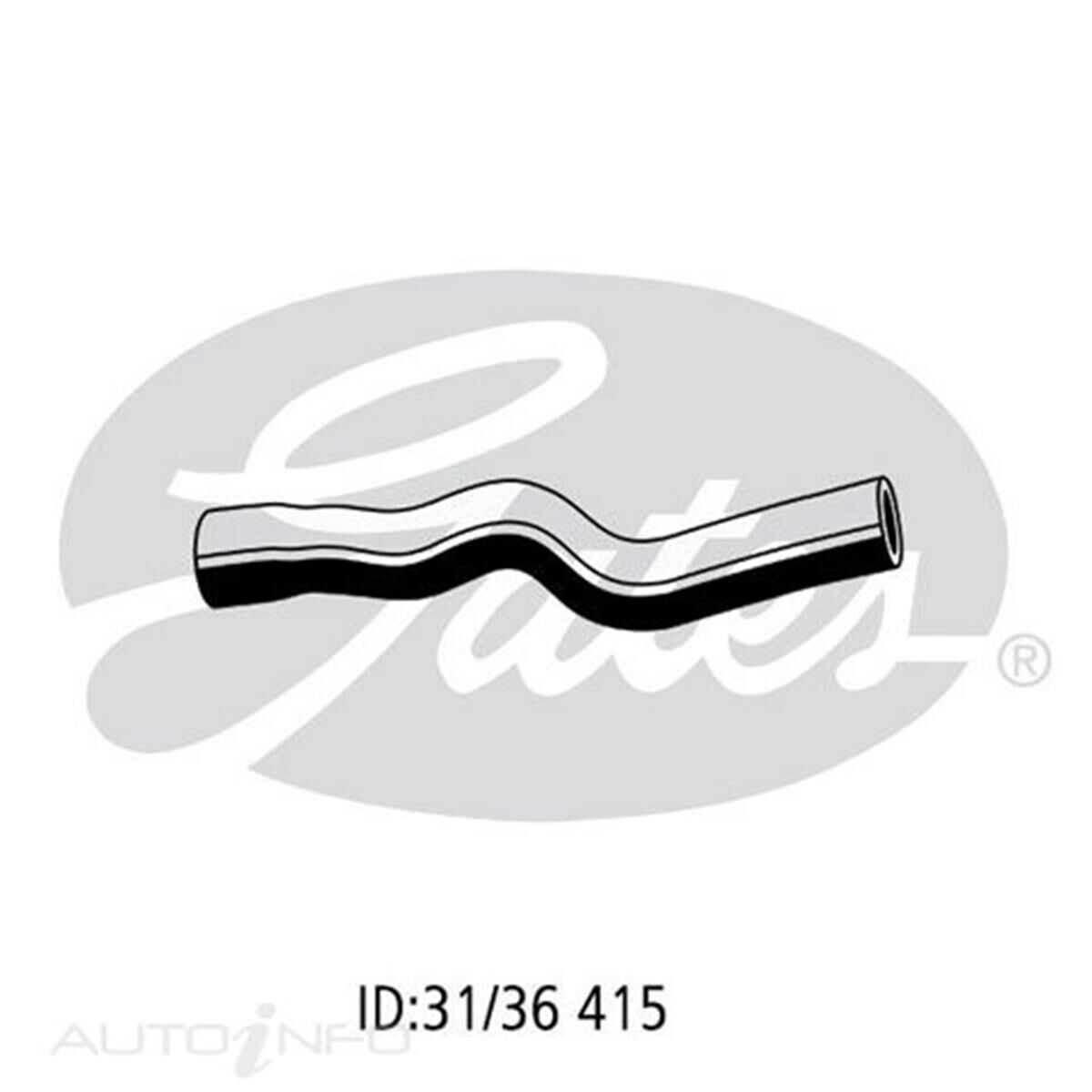 05-2125 GATES RADIATOR HOSE, , scaau_hi-res