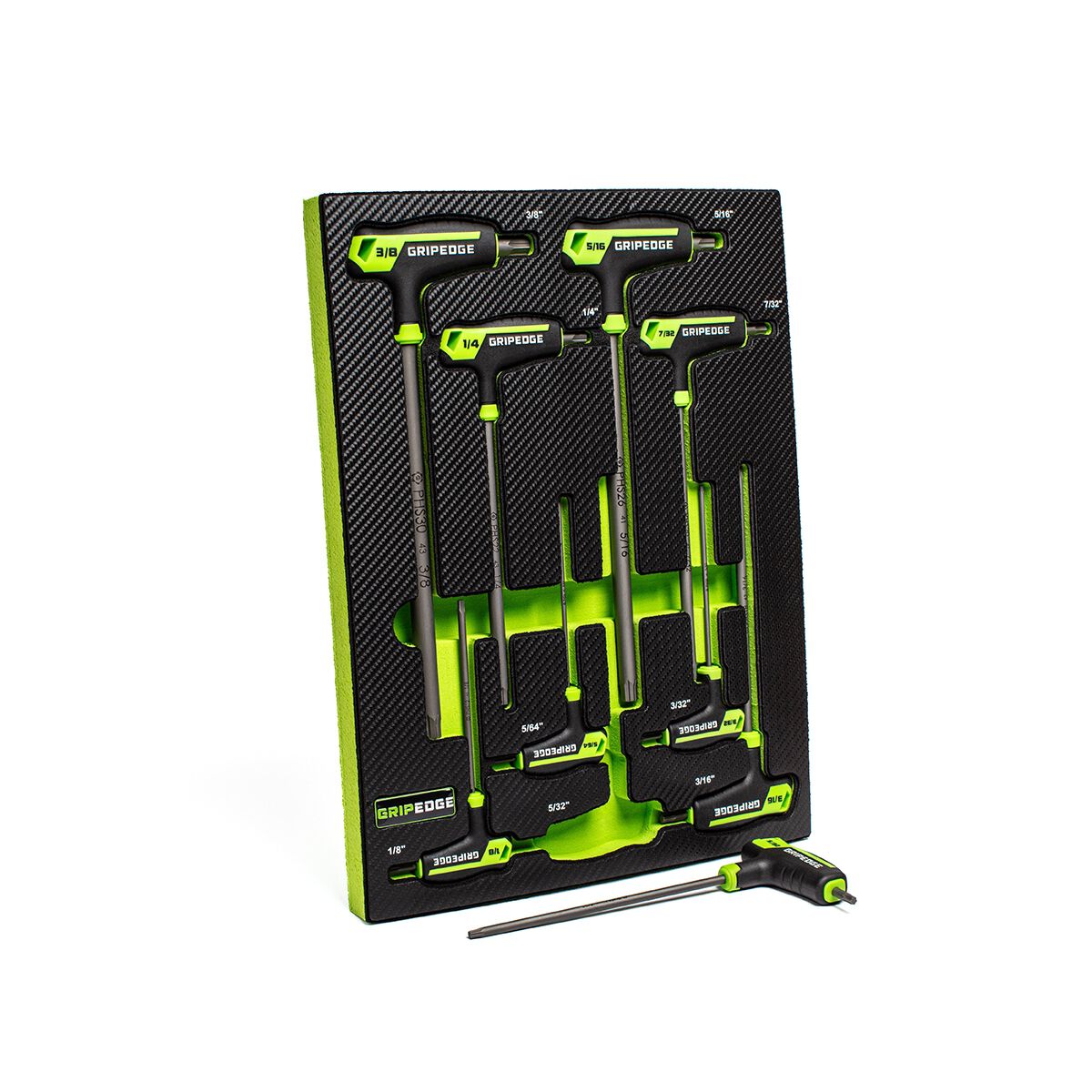 GRIPEDGE SAE HEX T HANDLE SET 9PC, , scaau_hi-res