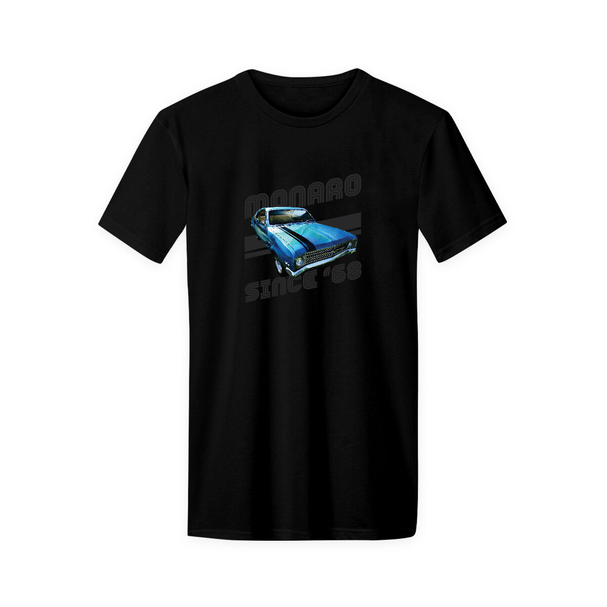 ADULT COTTON T-SHIRT-BLACK [MONARO SINCE'68] [S], , scaau_hi-res