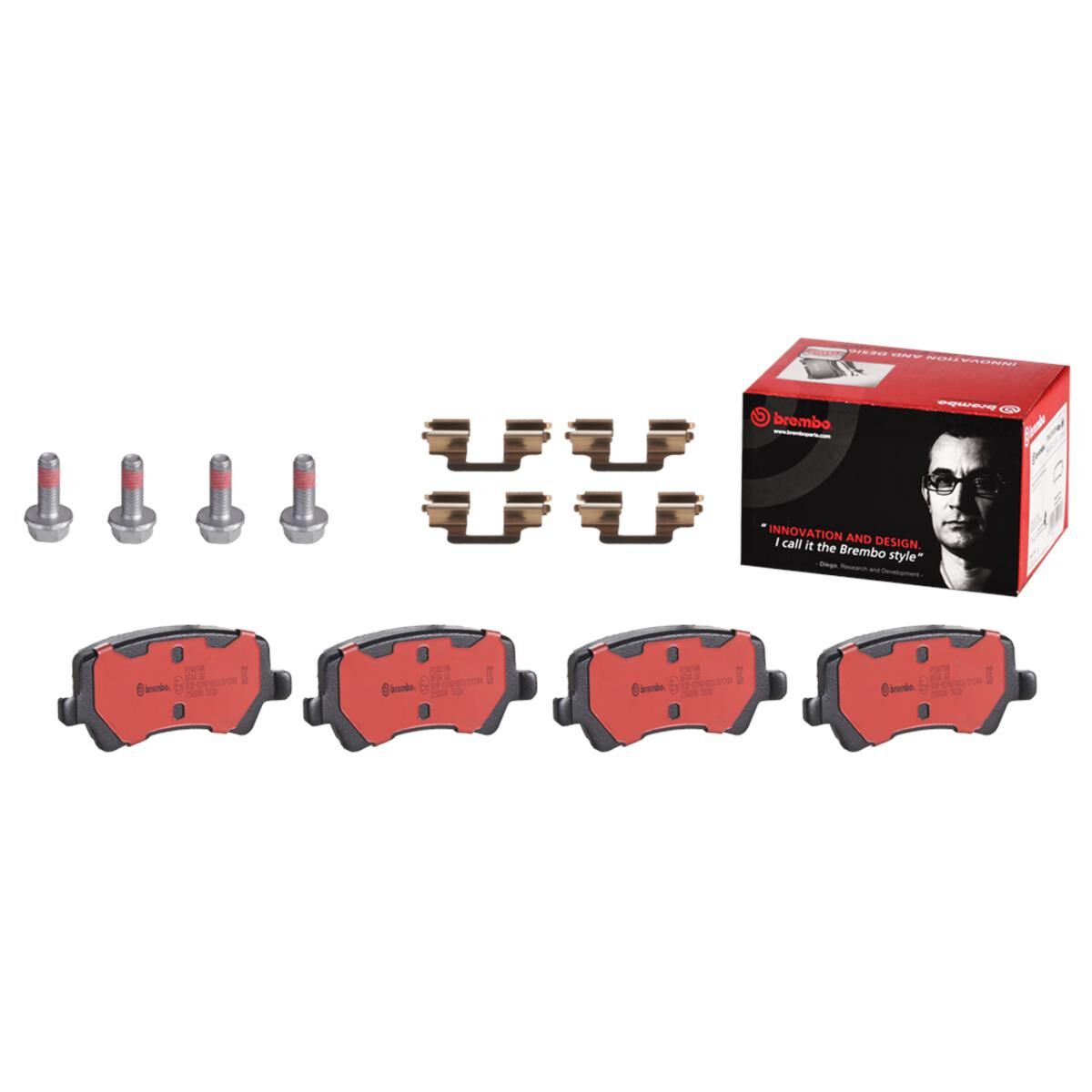 BREMBO DISC PAD SET NAO CERAMIC, , scaau_hi-res