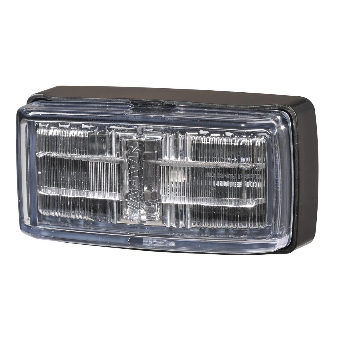 NARVA 9-33V LED SIDE MARKER OR SIDE DIRECTIONAL INDICATOR (RED/AMBER/AMBER) WITH BLACK BASE, CLEAR LENS & 0.5M CABLE, , scaau_hi-res