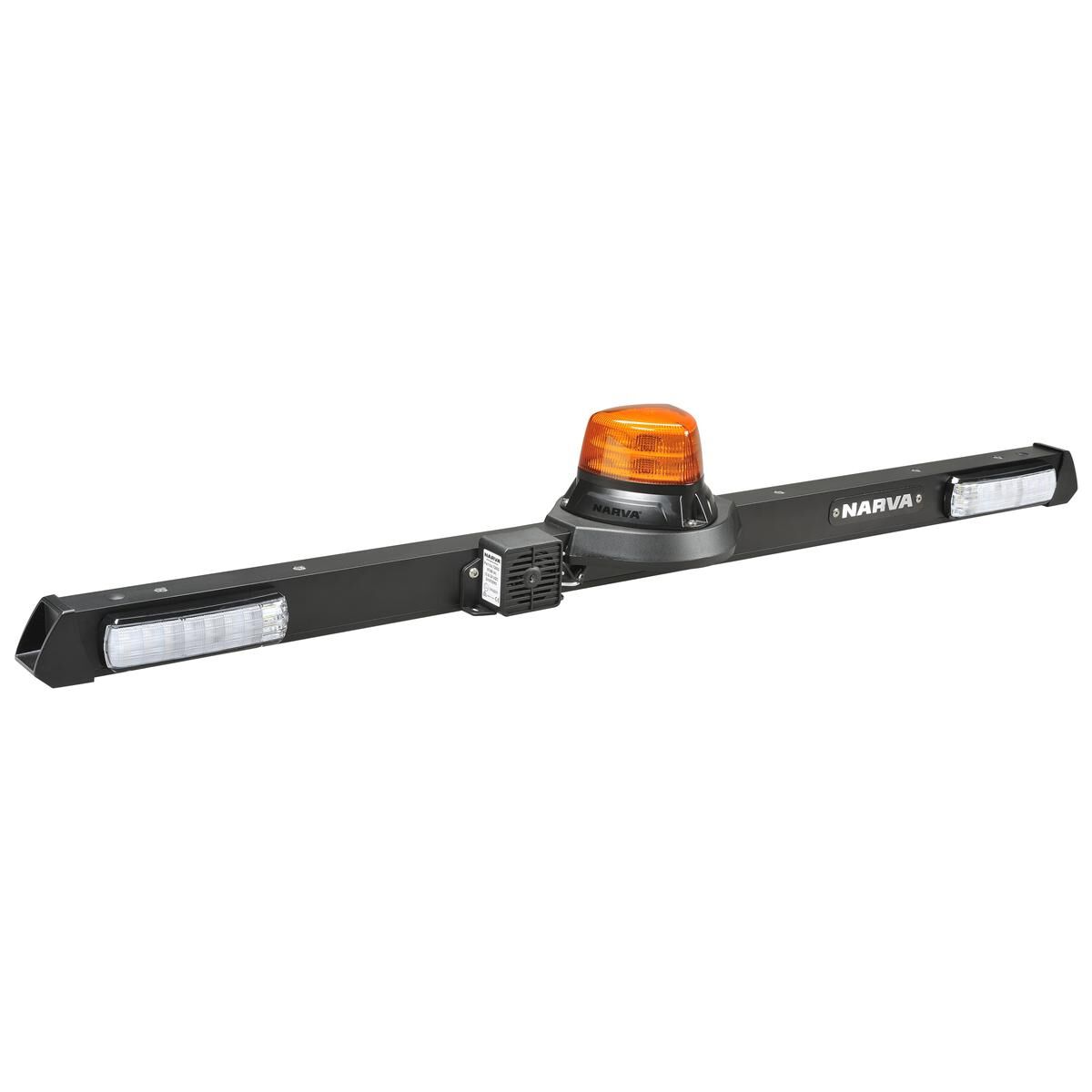 Narva 12V LED Low-Profile Rotating Strobe Utility Bar - 1.2m with Squawk Reverse Alarm, , scaau_hi-res
