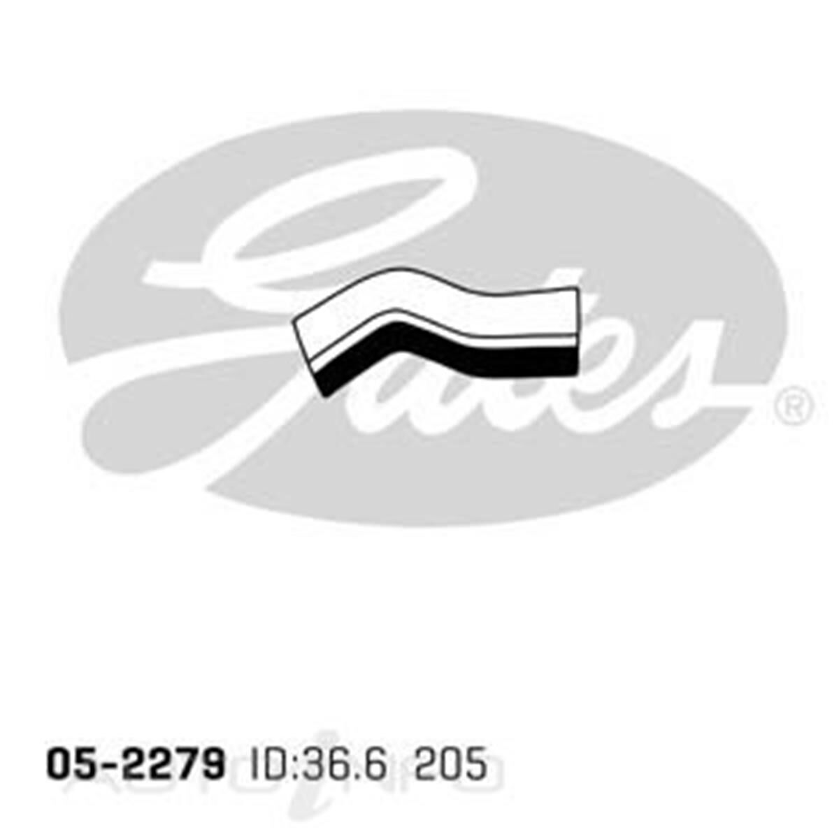 05-2279 GATES RADIATOR HOSE, , scaau_hi-res