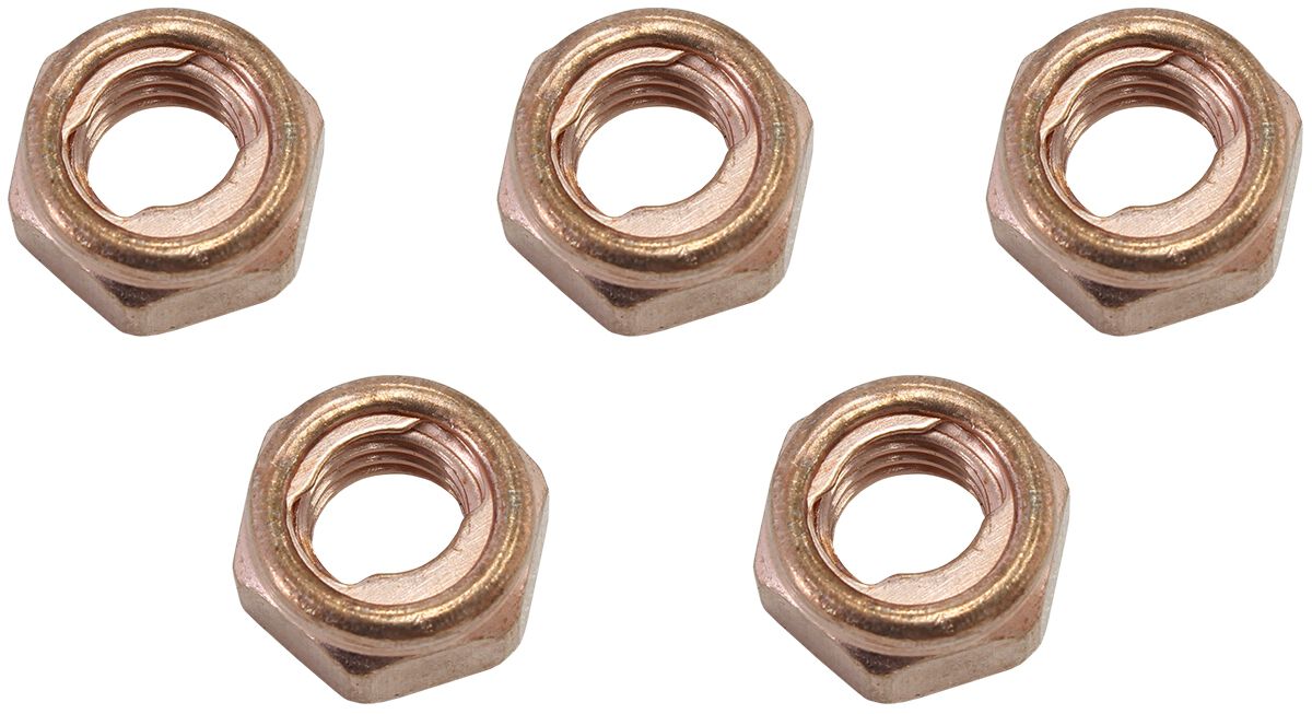 TURBO COPPER NUT KIT M8X1.25MMPACK OF 5 NUTS M8 X 1.25MM, , scaau_hi-res