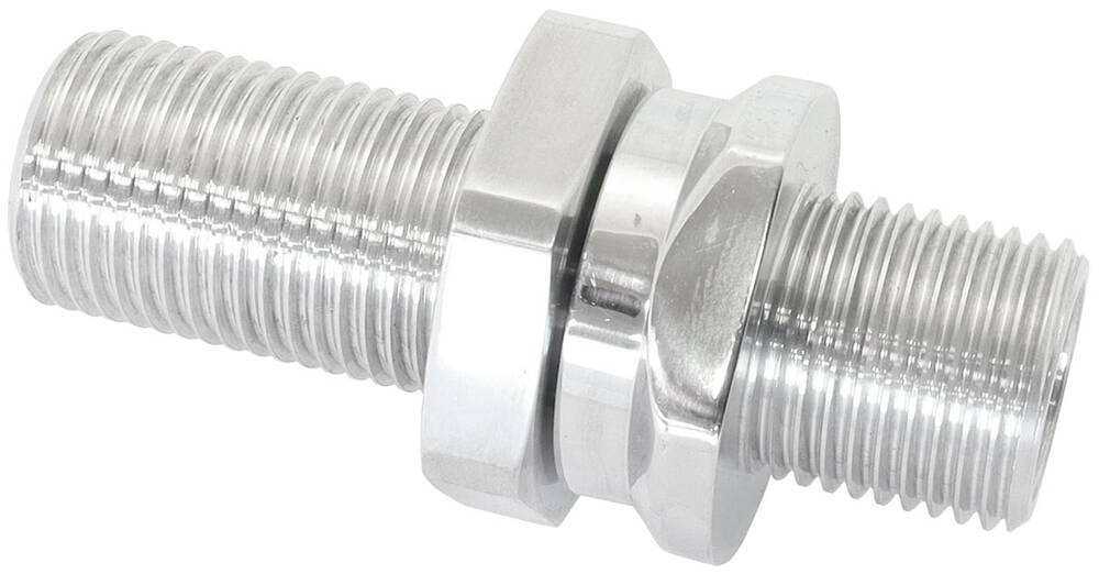 Aeroflow Billet Bulkhead Inserts #6 AC Fitting Both Sides Polished ...