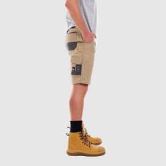 TRADIE FLEX CONTRAST CARGO SHORT KHAKI 97, , scaau_hi-res