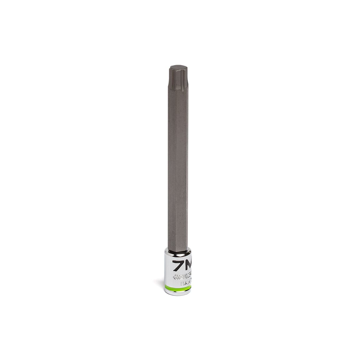 GRIPEDGE 1/4DR LONG HEX BIT SOCKET 7MM, , scaau_hi-res