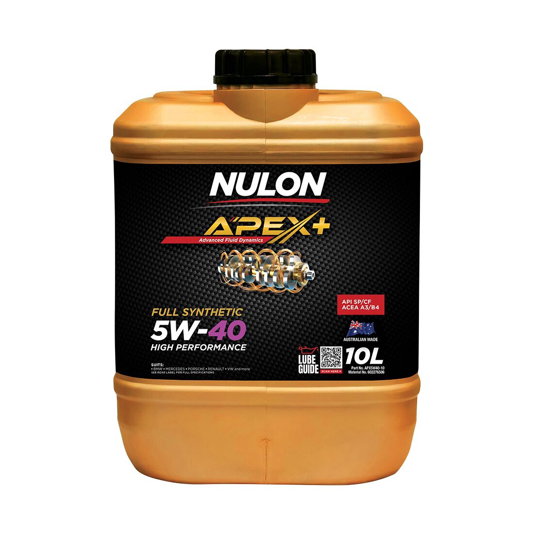 10L NULON APEX+ 5W-40 PERFORMANCE, , scaau_hi-res