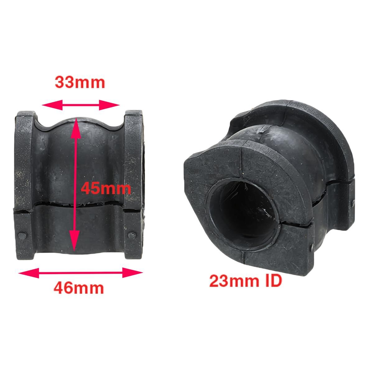 Sway Bar Bush Kit Rear Honda Civic FD, , scaau_hi-res