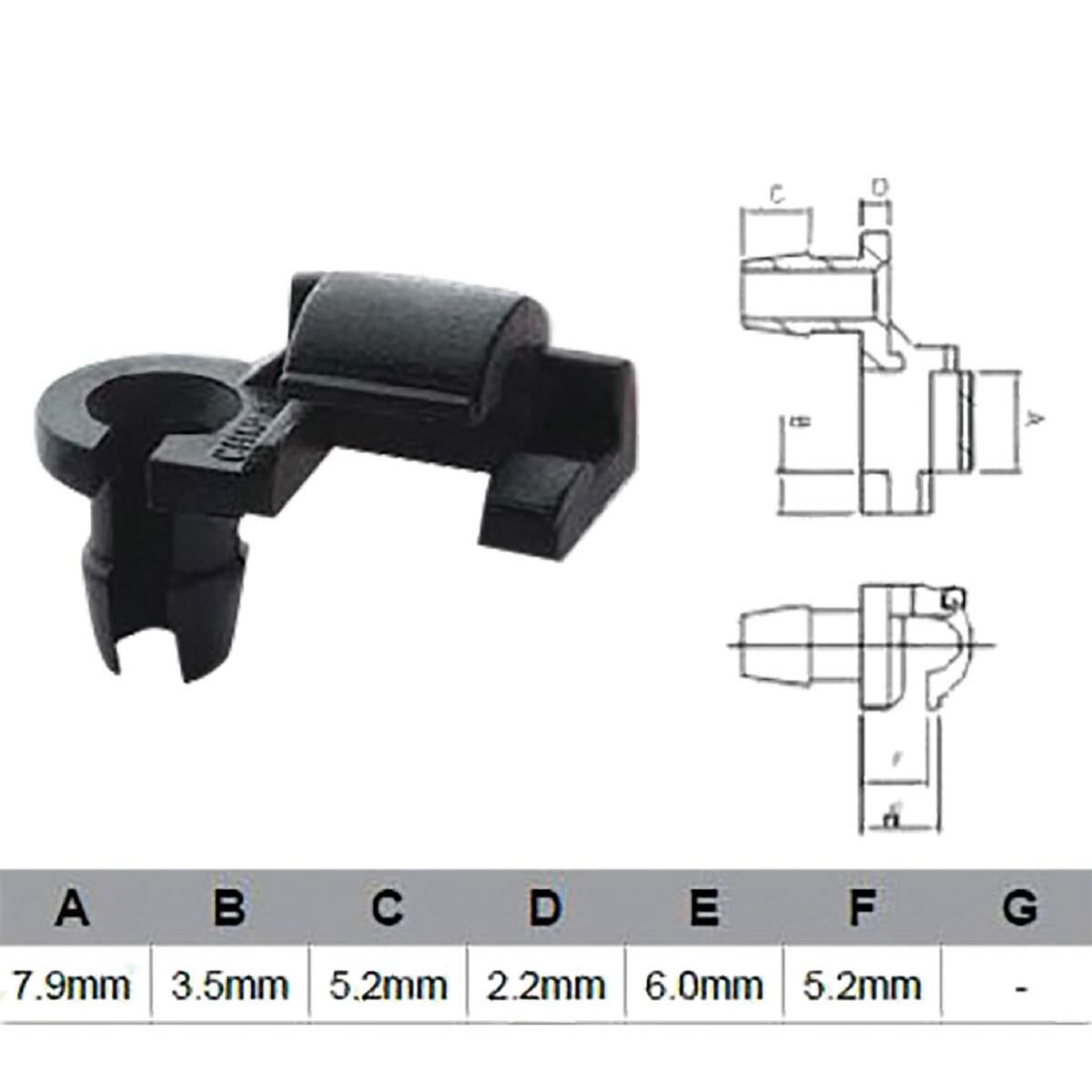 PKT 10 DOOR LOCK CLIP, , scaau_hi-res