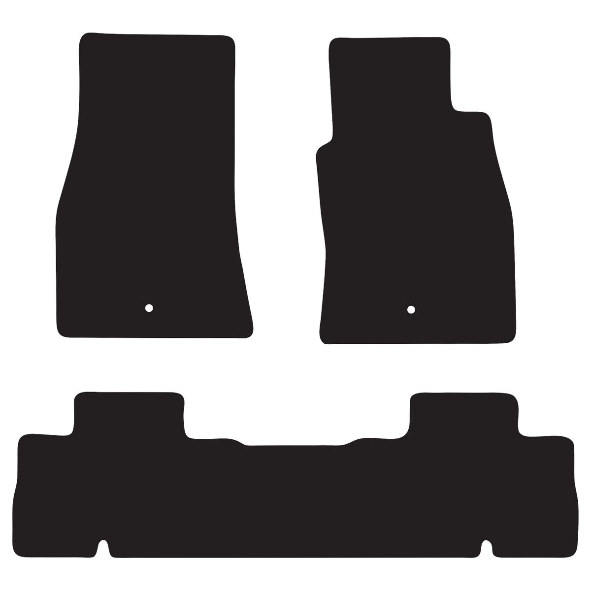 LUXURY CARPET CAR MATS FOR TOYOTA KLUGER (2ND GEN 7 SEAT) 2007-2014, , scaau_hi-res