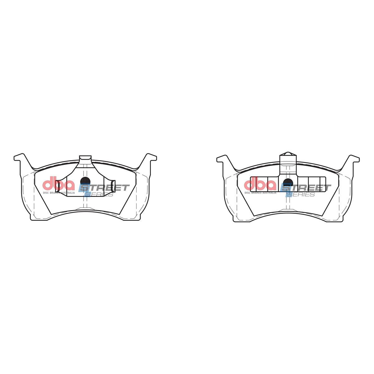 DBA SS STREET SERIES BRAKE PADS [ Ford 1988-03 F ], , scaau_hi-res