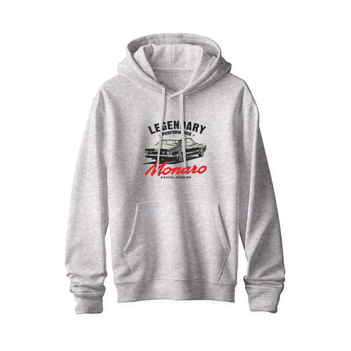 ADULT HOODIE-GREY MARLE [LEGENDARY PERFORMANCE MONARO] [2XL], , scaau_hi-res
