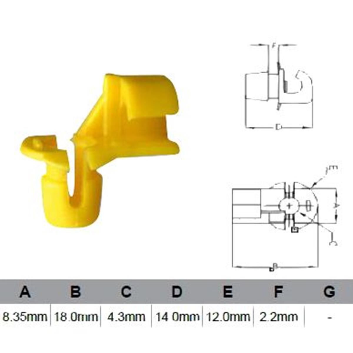 PKT 10 DOOR LOCK CLIP, , scaau_hi-res