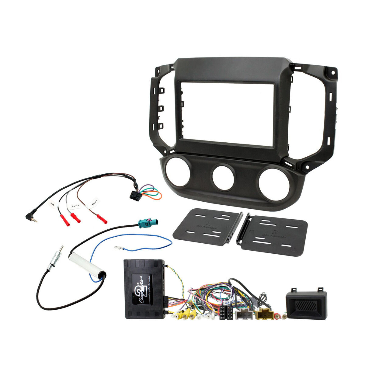 INSTALL KIT TO SUIT HOLDEN COLORADO LT, TRAILBLAZER LT - MYLINK 7"(BLACK), , scaau_hi-res