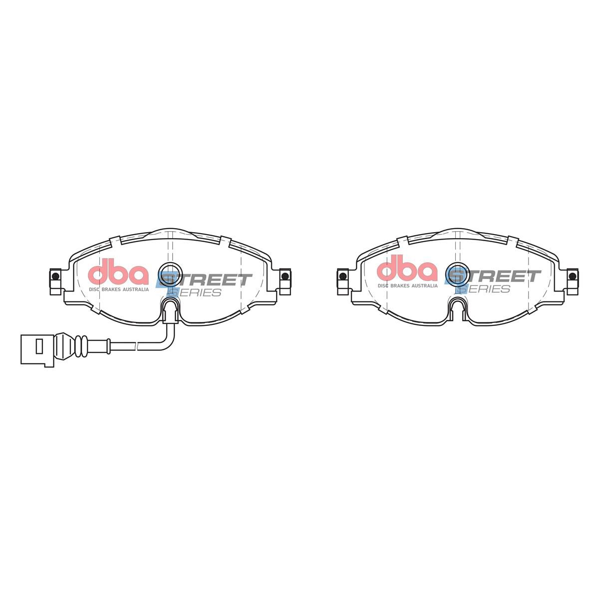 DBA SS STREET SERIES BRAKE PADS [ Audi TT/A3/Skoda Octavia/Volkswagon Golf/Tiguan 2012 - On F ], , scaau_hi-res