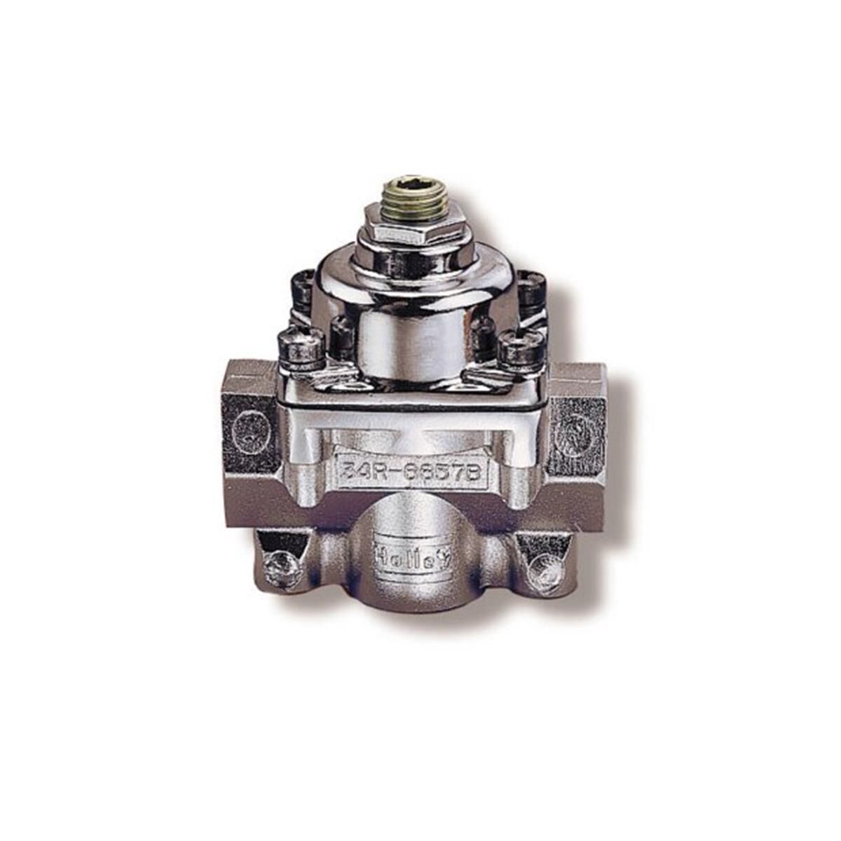 HOLLEY BLUE REGULATOR 4.5-9PSI 1 IN, 2 OUT (3/8 NPT), , scaau_hi-res
