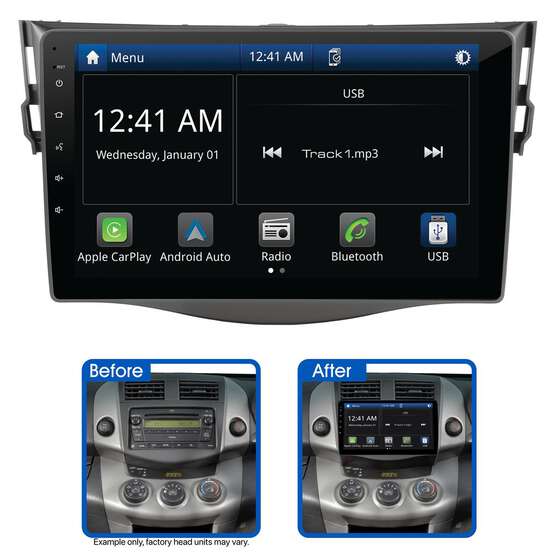 9" MULTIMEDIA RECEIVER TO SUIT TOYOTA RAV4 (2006-2011) - NON-AMPLIFIED, , scaau_hi-res