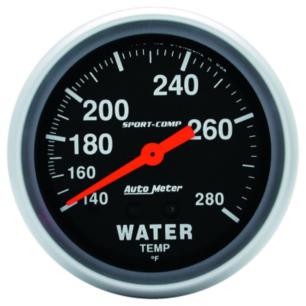 Autometer Sport-Comp 52mm 40-120 Degree Short Sweep Electronic Water Temperature Gauge main image 1