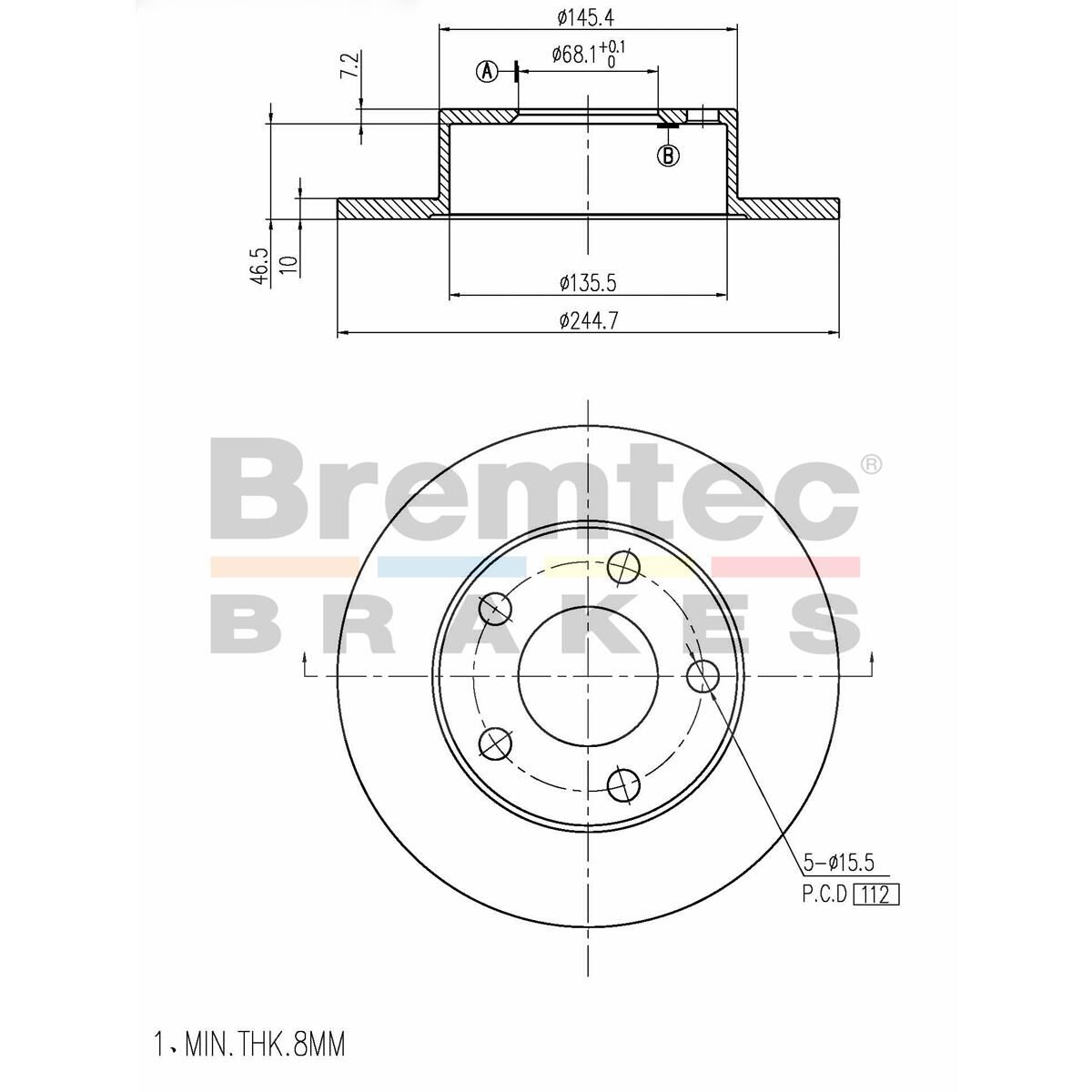 EURO-LINE BRAKE DISC ROTOR, , scaau_hi-res