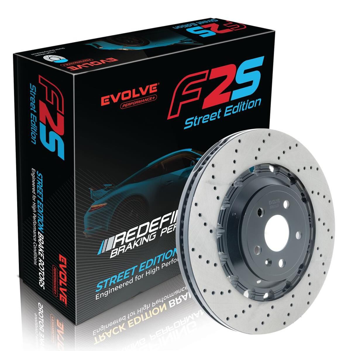 Bremtec EVOLVE FS2 Performance+ Brake Rotor - Single Front, BDR8006LEV ...