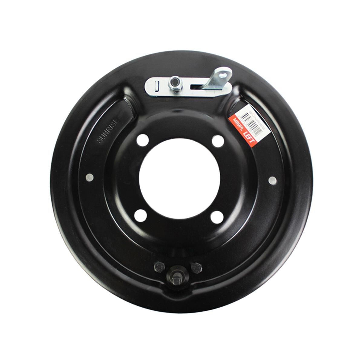 Sunrise 9" Mechanical Brake Backing Plate Left Hand Side, , scaau_hi-res