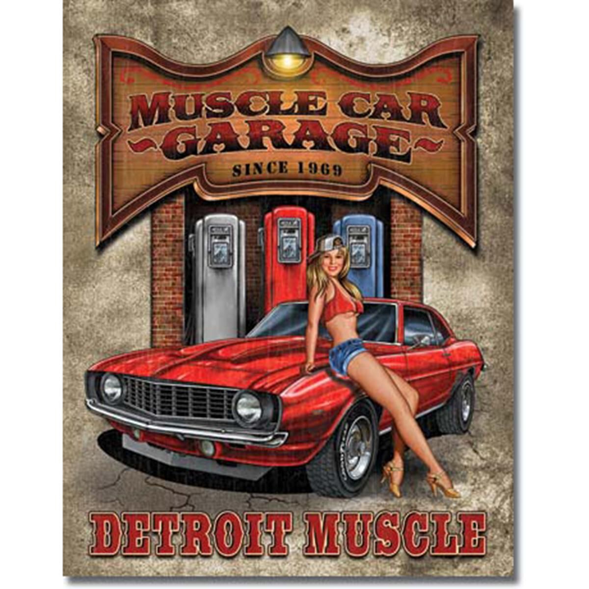 Sign-Legends-Muscle Car Garage, , scaau_hi-res