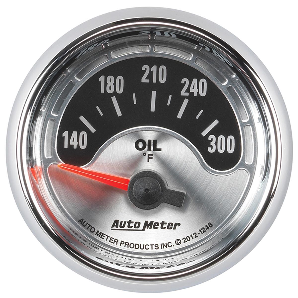 Autometer American Muscle Oil Temp Gauge Electric 140 300 F, 2 1/16