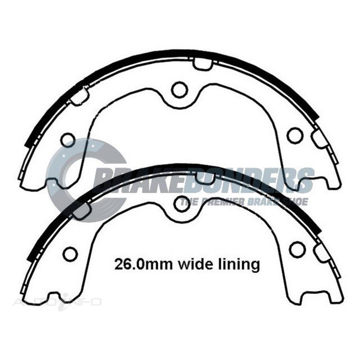 Brake Bonders Parking Brake Shoe N1959 Supercheap Auto