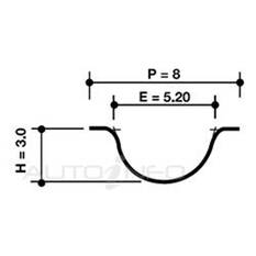 TIMING BELT 223SHP+270H T304, , scaau_hi-res