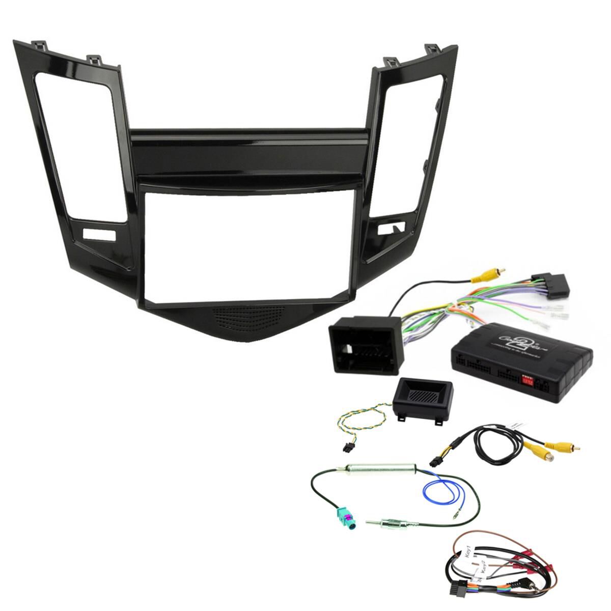 INSTALL KIT TO SUIT HOLDEN CRUZE JG, JH - MYLINK SYSTEM (GLOSS BLACK), , scaau_hi-res