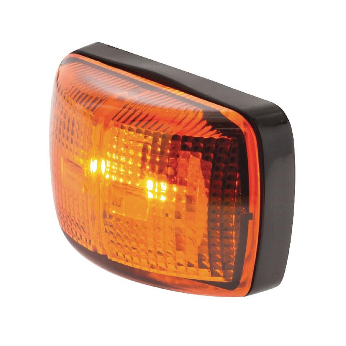 LED SUPPLMTRY SIDE MARKER LAMP10-30V 2 LED's BLACK HSNG AMBR LENS 57 x 35 x 21mm, , scaau_hi-res
