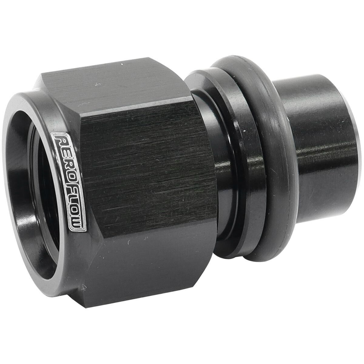 FORD BARRA THERMOSTAT -8ORB PRESS IN ADAPTER FITTING HEATETURBO AEROFLOW - AF 64-4042BLK, , scaau_hi-res