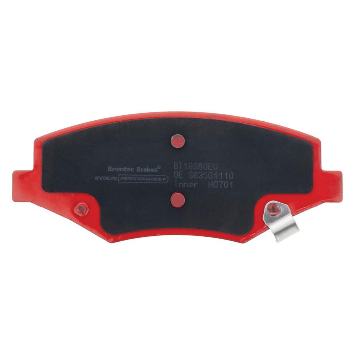 EVOLVE PERFORAMNCE CERAMIC+BYD E6Y FRONT PADS ZERO DUST PERFORAMNCE, , scaau_hi-res