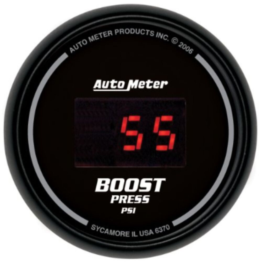 Autometer Digital Boost Gauge Diesel Only 5 60 PSI, 2 1/