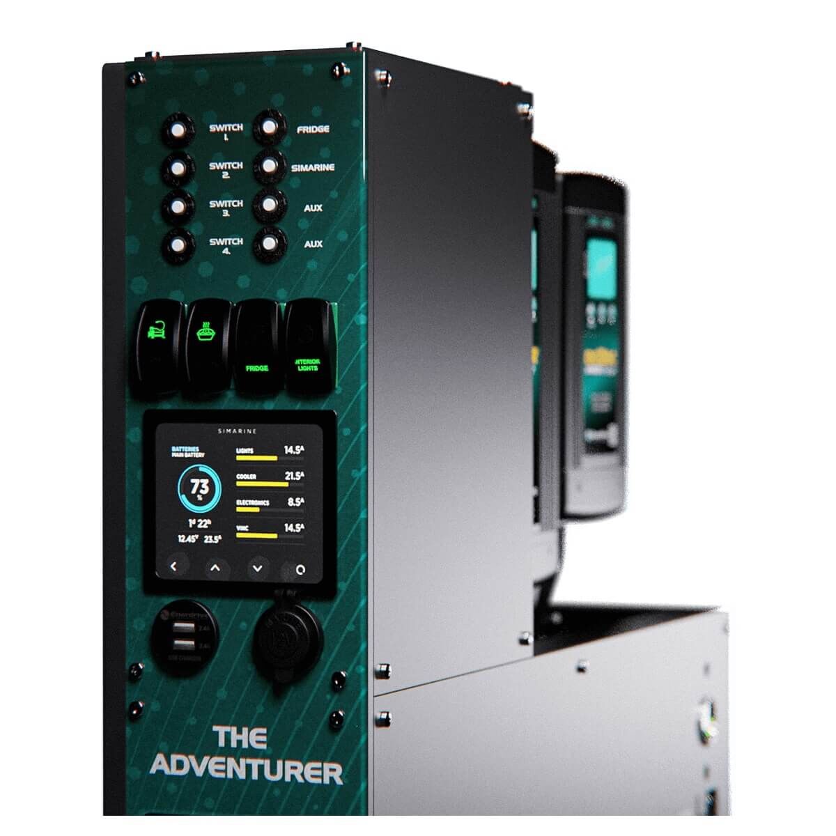 ADVENTURER POWER SYSTEM WITH SIMARINE BATTERY MONITORING - RIGHT MOUNT, , scaau_hi-res